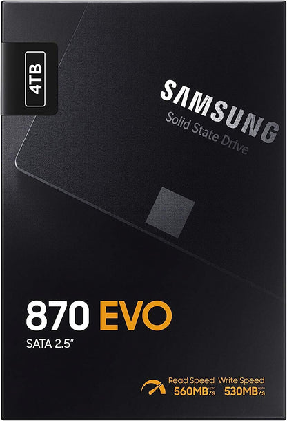 Samsung 870 EVO 4TB 2.5" SATA III 6 Gb/s  (MZ-77E4T0B/BW)