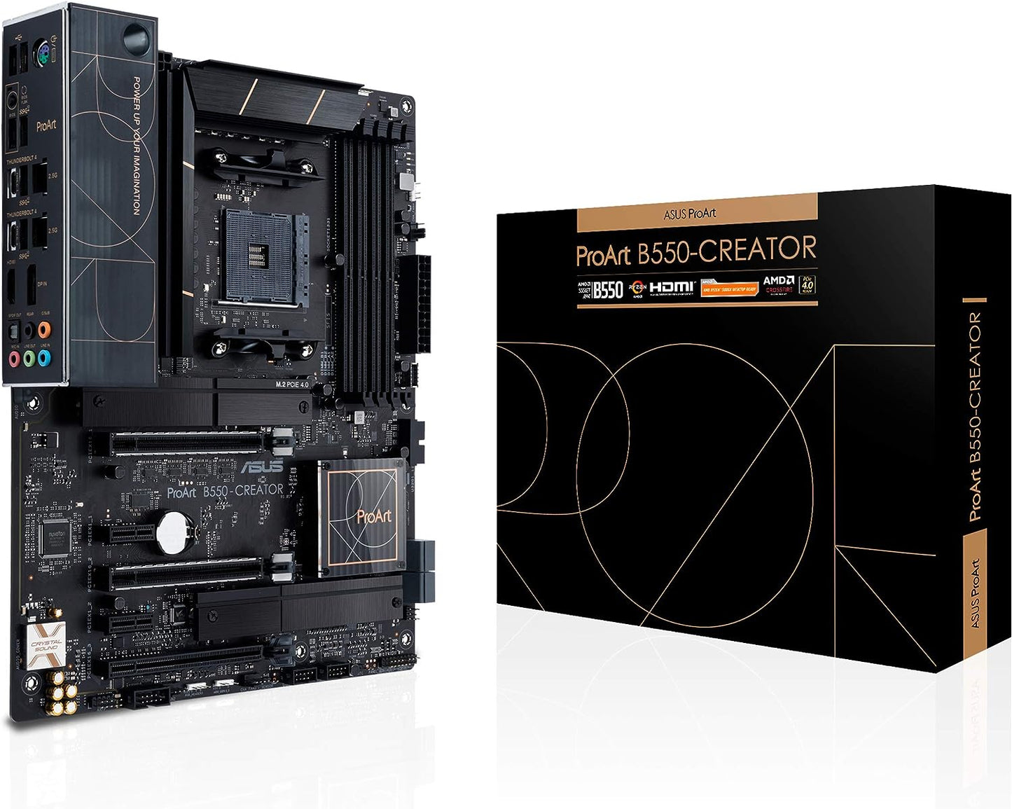 ASUS ASUS MB PROART B550-CREATOR, Ready for AMD Ryzen™ 5000 Series / 4000 G-Series / 3000 Series desktop processors