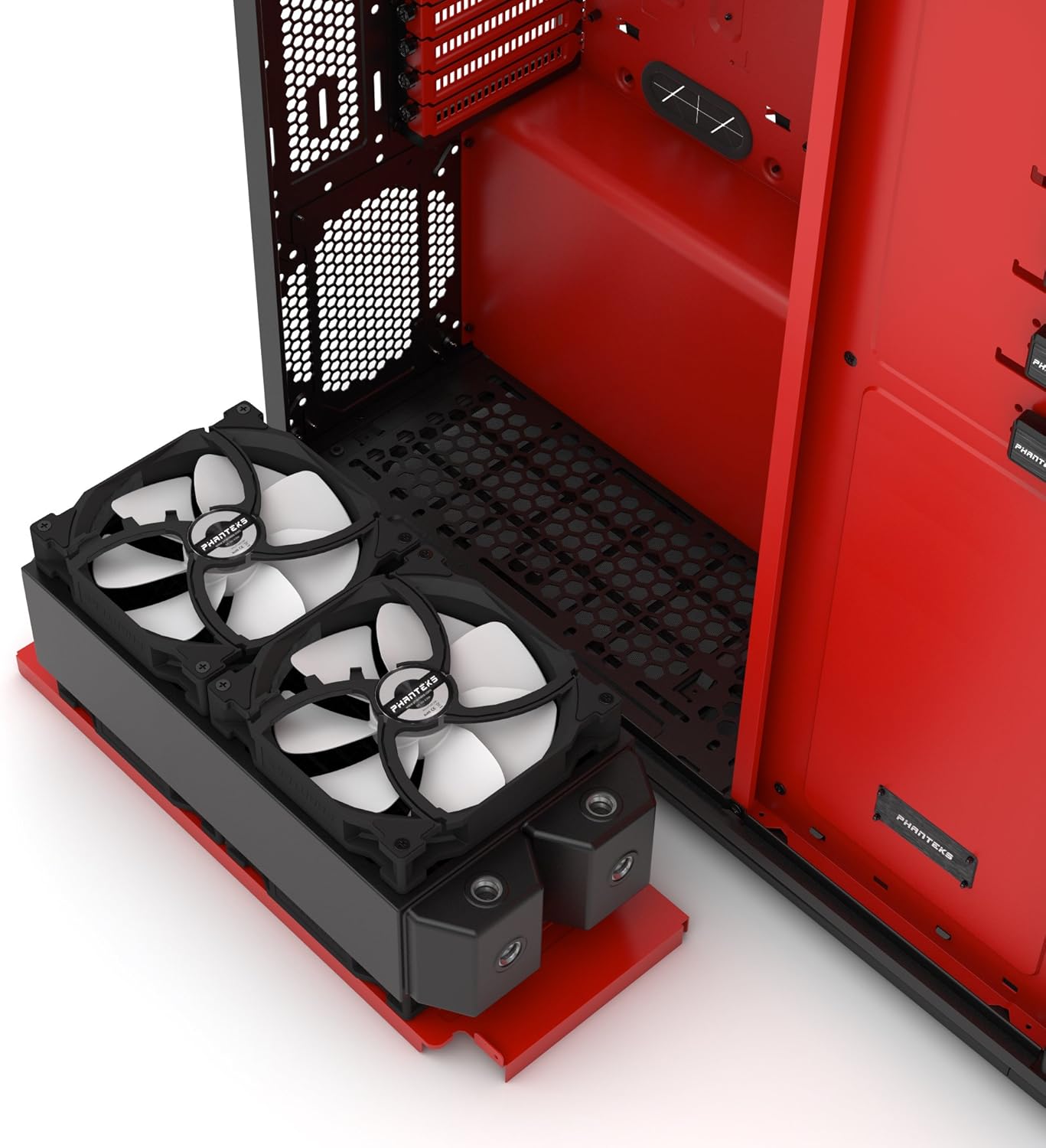 Phanteks I Enthoo Primo Special Edition Black/Red Ultimate Chassis with 5 x 140mm fans w/o PSU