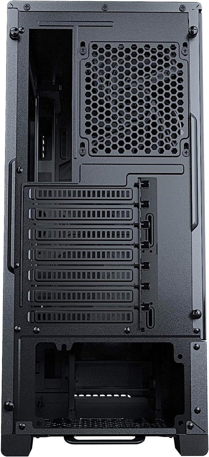 Metallic Gear Neo Silent Mid-Tower ATX Chassis, Silent Front Panel, Tempered Glass Side Panel, Skiron Fan, Black (MG-NE520S_BK01)