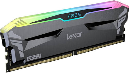 Lexar Ares 32GB (16GBx2) DDR5 RGB UDIMM Desktop Memory Kit, 6000MHz (LD5FU016G-R6000GDGA)