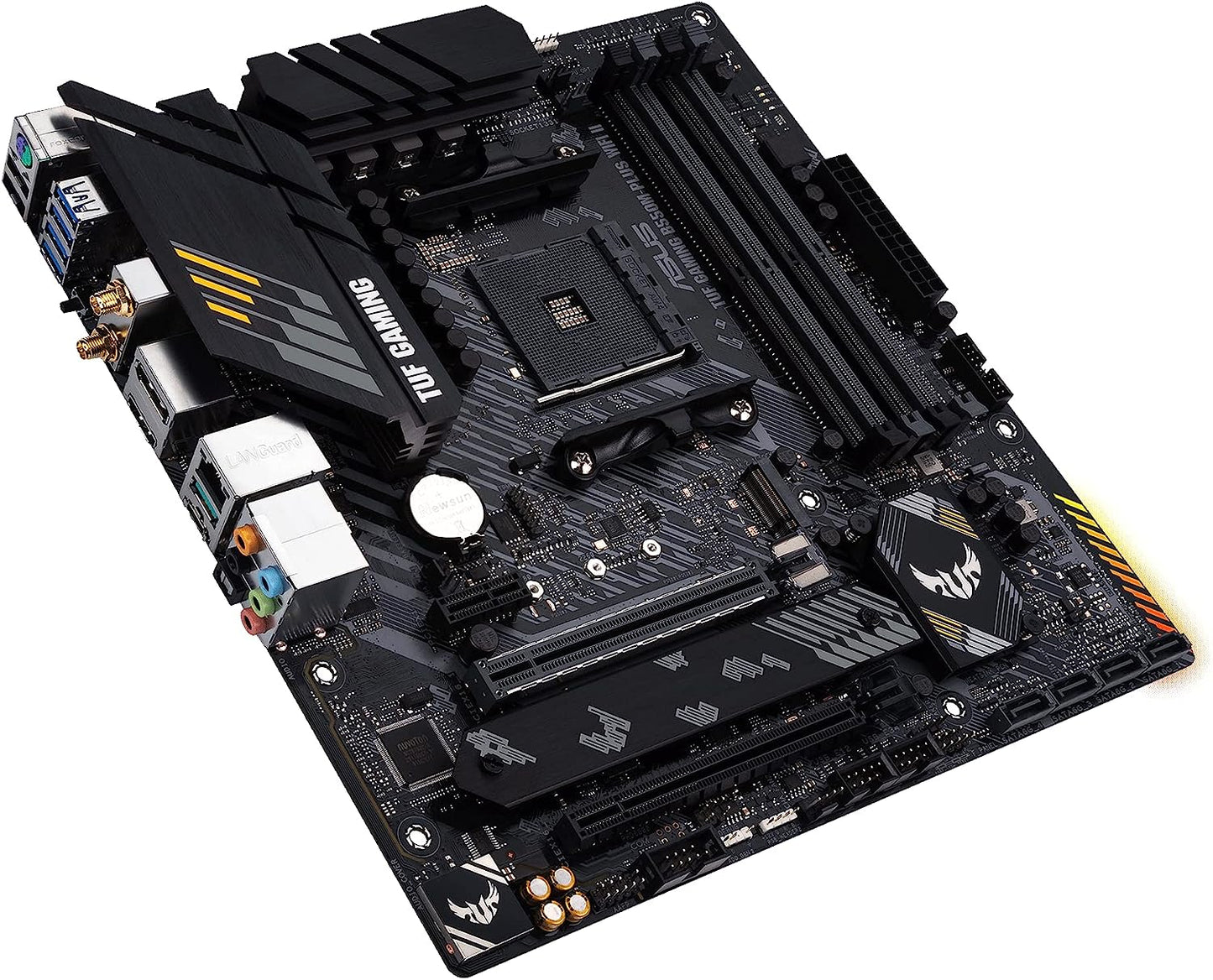 ASUS TUF GAMING B550M-PLUS WIFI II, AMD Ryzen™ 5000 Series/ 5000 G-Series/ 4000 G-Series/ 3000 Series/ 3000 G-Series Desktop Processors, PCIe 4.0 M.2, USB 3.2 Gen 2 Type-A and Type-C® support