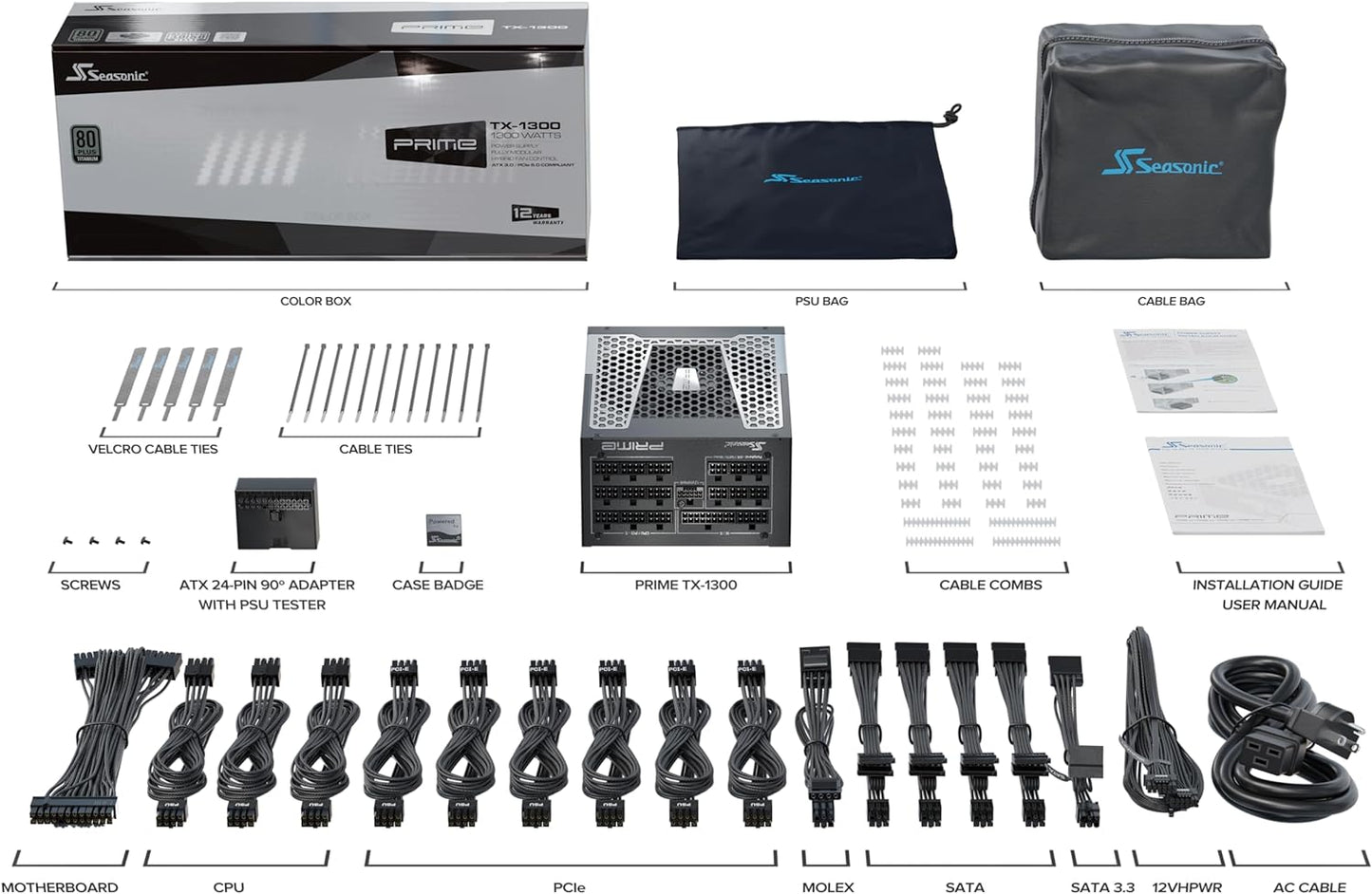 Seasonic Prime Titanium 1300W ATX 3.0 (SSR-1300TR2)