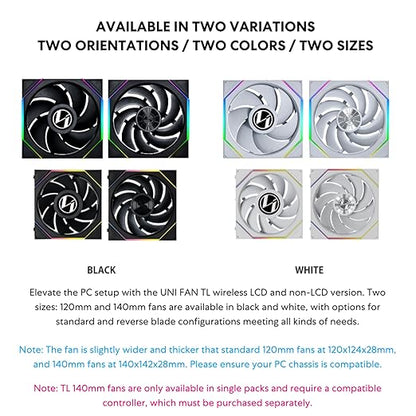 LIAN LI UNI FAN TL WIRELESS 140mm Fans
