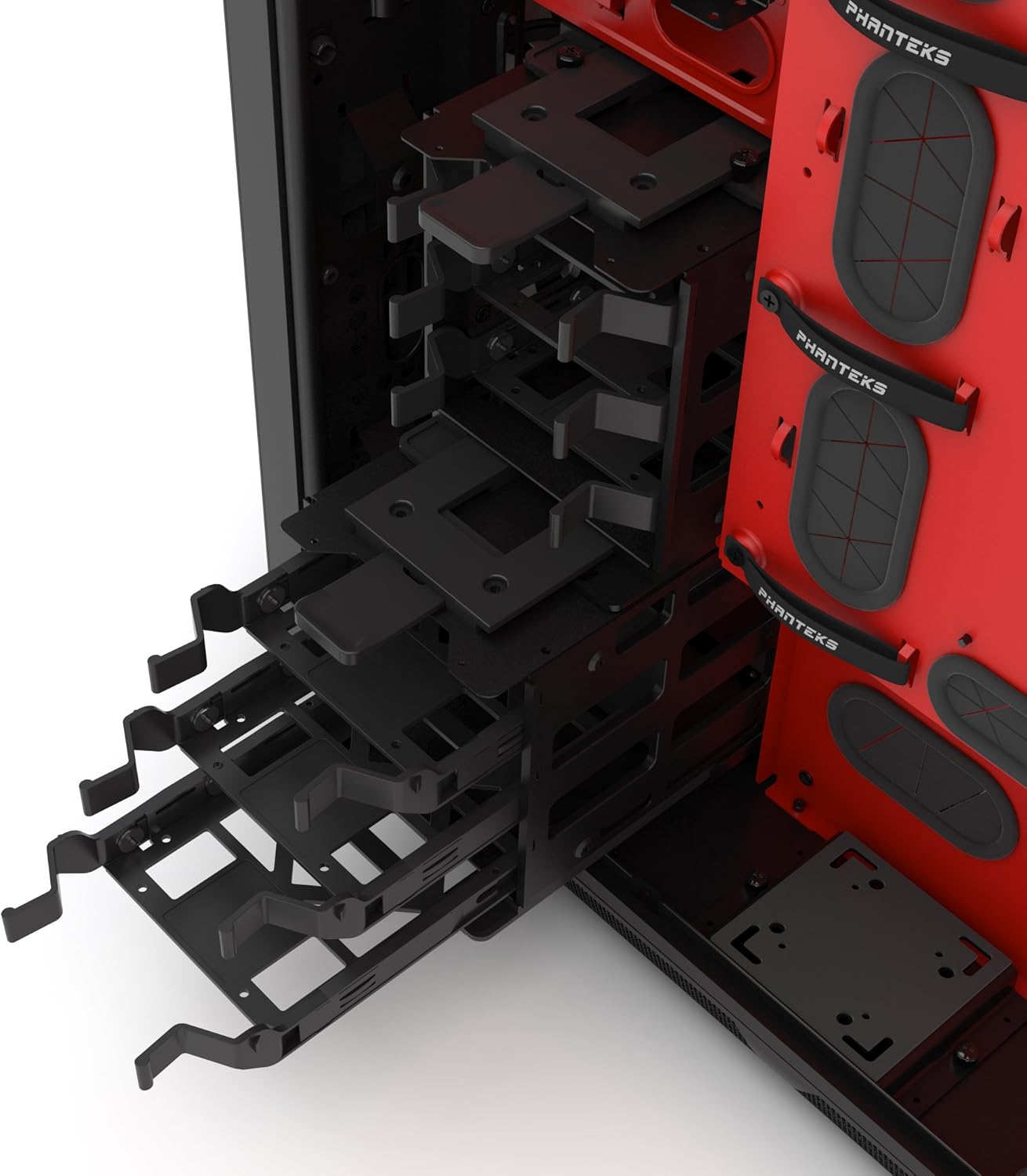 Phanteks I Enthoo Primo Special Edition Black/Red Ultimate Chassis with 5 x 140mm fans w/o PSU