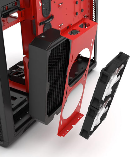 Phanteks I Enthoo Primo Special Edition Black/Red Ultimate Chassis with 5 x 140mm fans w/o PSU