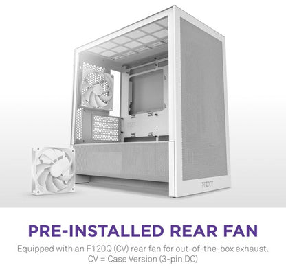 NZXT H3 Flow White Micro-ATX Airflow Case