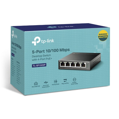 Tp-Link TL-SF1005P I 5-Port 10/100Mbps Desktop Switch with 4-Port PoE+