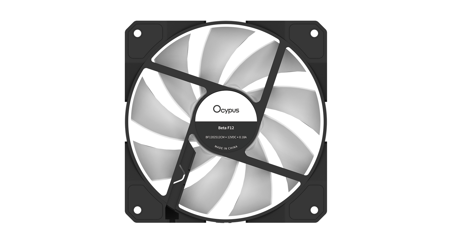 Pinklehub | Ocypus Beta F12 ARGB 120mm Fan (Black)