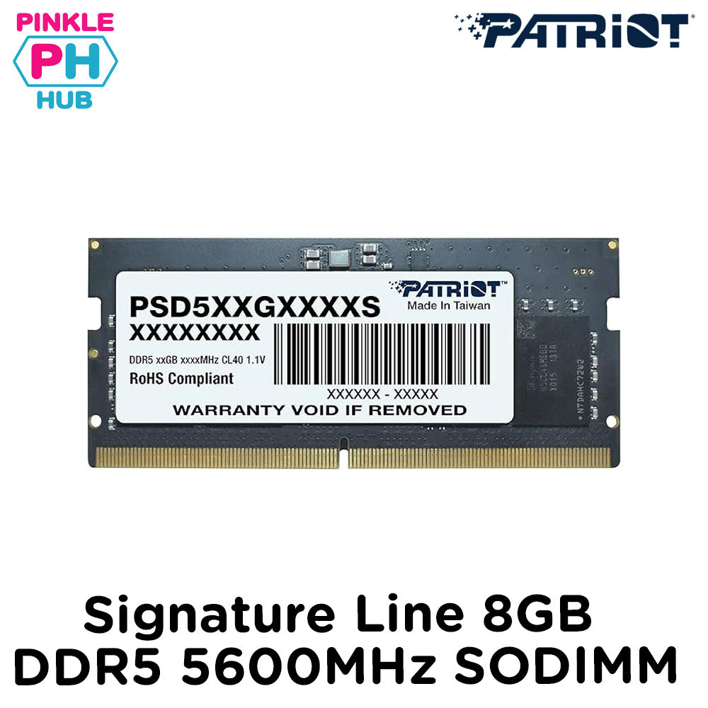 Patriot Signature Line DDR5 16GB 5600MHz SODIMM 8gb/16gb/32gb