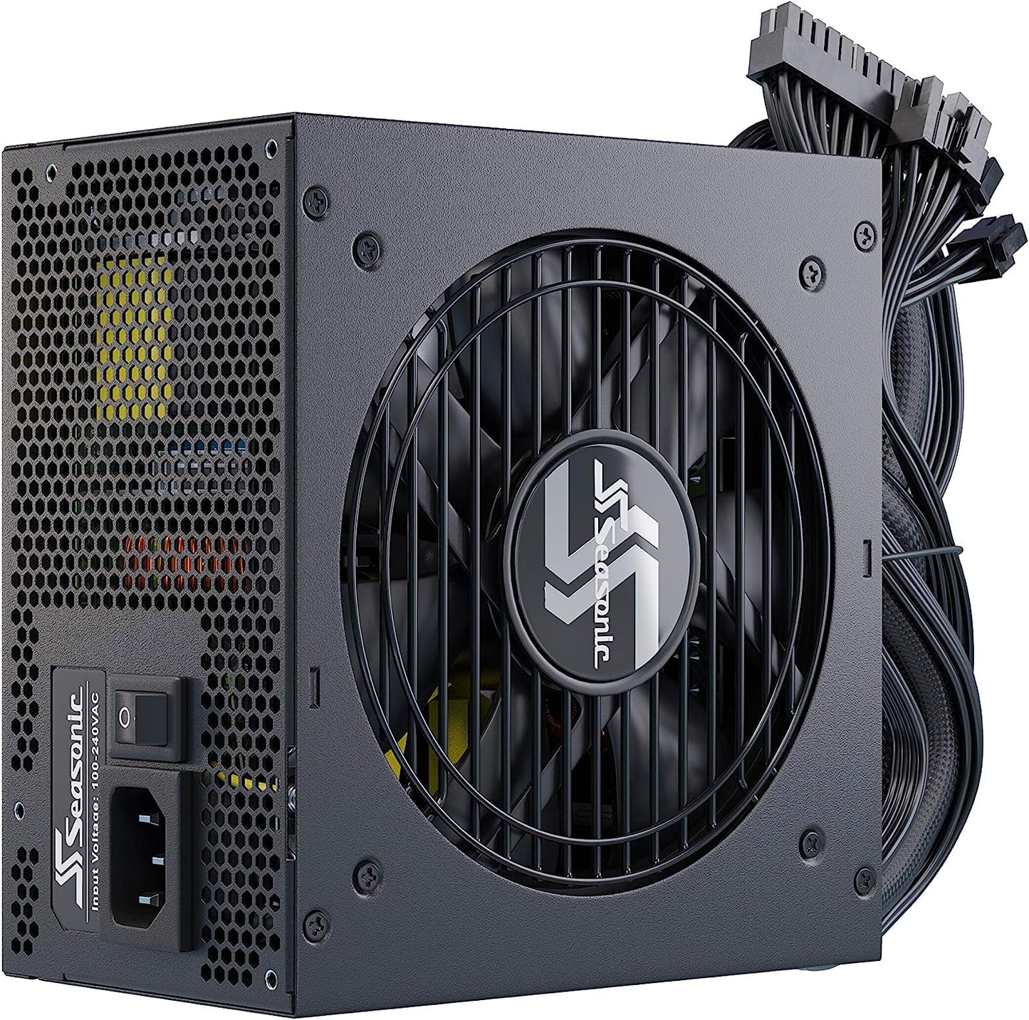 Seasonic Focus GM-550, 550W 80+ Gold, Semi-Modular, Fits All ATX Systems, Fan Control in Silent and Cooling Mode, 7 Year Warranty, Perfect Power Supply for Gaming and Various Application (SSR-550FM)