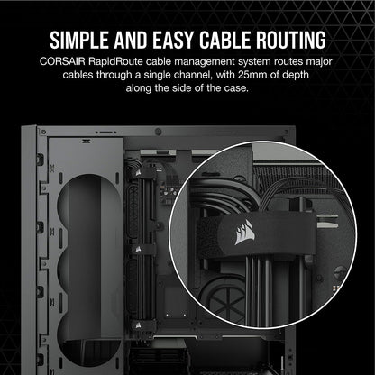 Corsair 5000D AIRFLOW Tempered Glass Mid-Tower ATX PC Case — Black (CS-CC-9011210-WW)