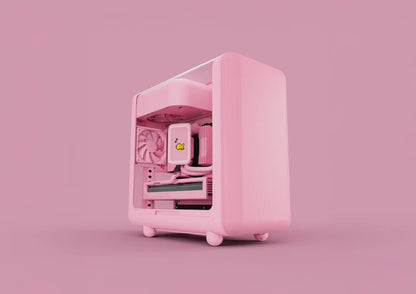 HYTE X50 Modern Performance Case Strawberry Milk