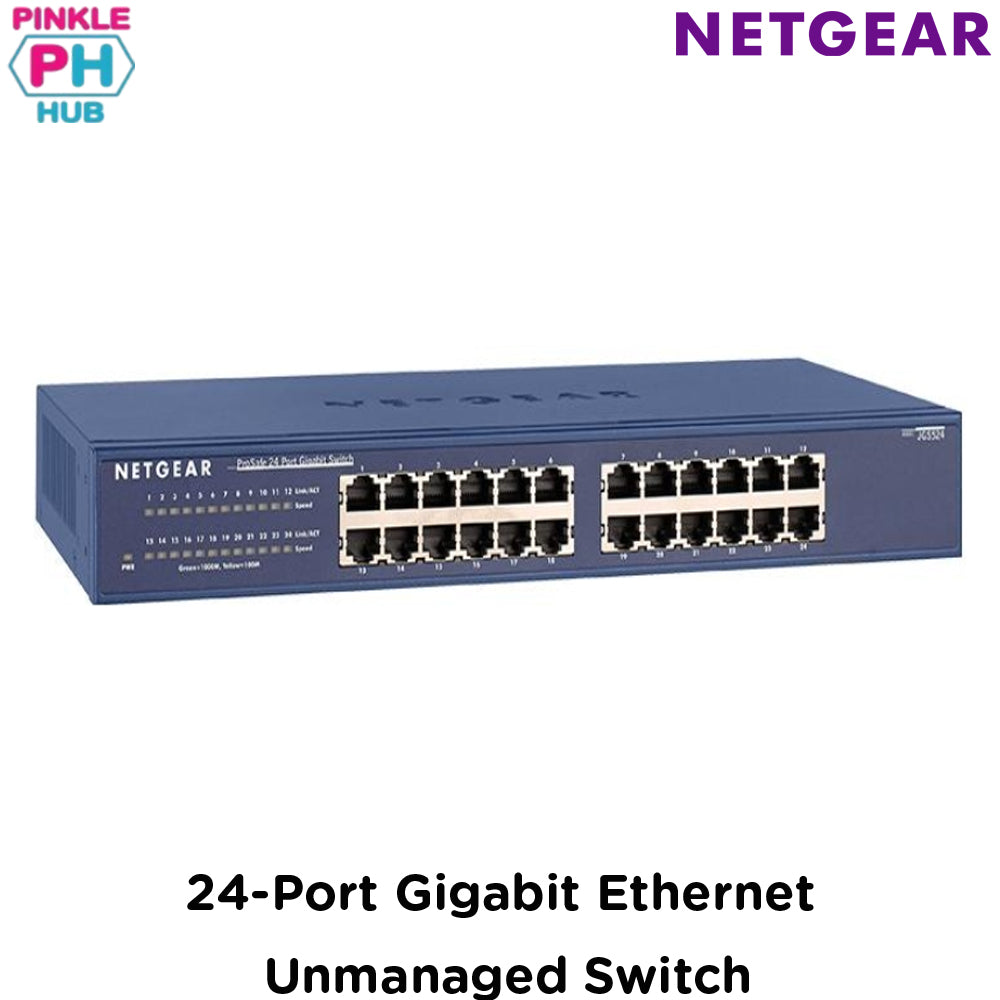 NETGEAR 24-Port Gigabit Ethernet Unmanaged Switch Gigabit (JGS524-200EUS)