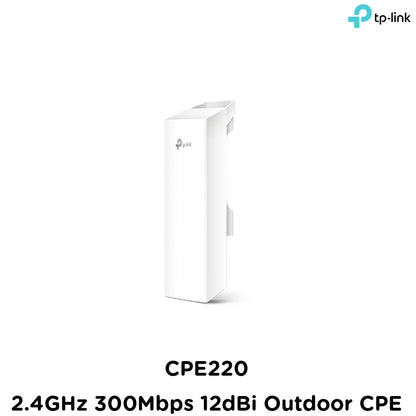 Tp-Link CPE220 I 2.4GHz 300Mbps 12dBi Outdoor CPE