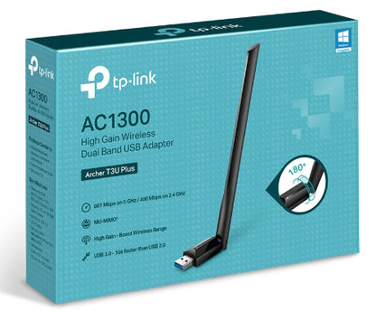 Tp-Link Archer T3U Plus I AC1300 High Gain Wireless Dual Band USB Adapter