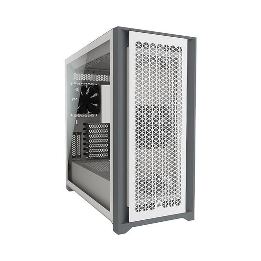 Corsair 5000D AIRFLOW Tempered Glass Mid-Tower ATX PC Case — White (CS-CC-9011211-WW)