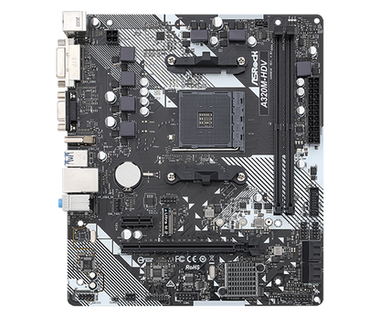 ASROCKHDV R4.0 Motherboard AMD AM4 Socket Ultra M.2 32 Gb/s (PCIe Gen3 x4 & SATA3)