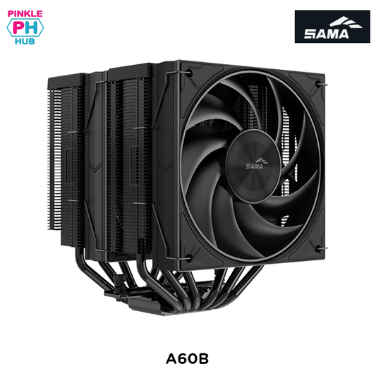 SAMA A60B Black Dual Tower CPU Cooler