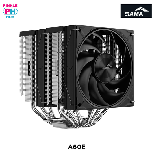 SAMA A60E Silver Dual Tower CPU Cooler