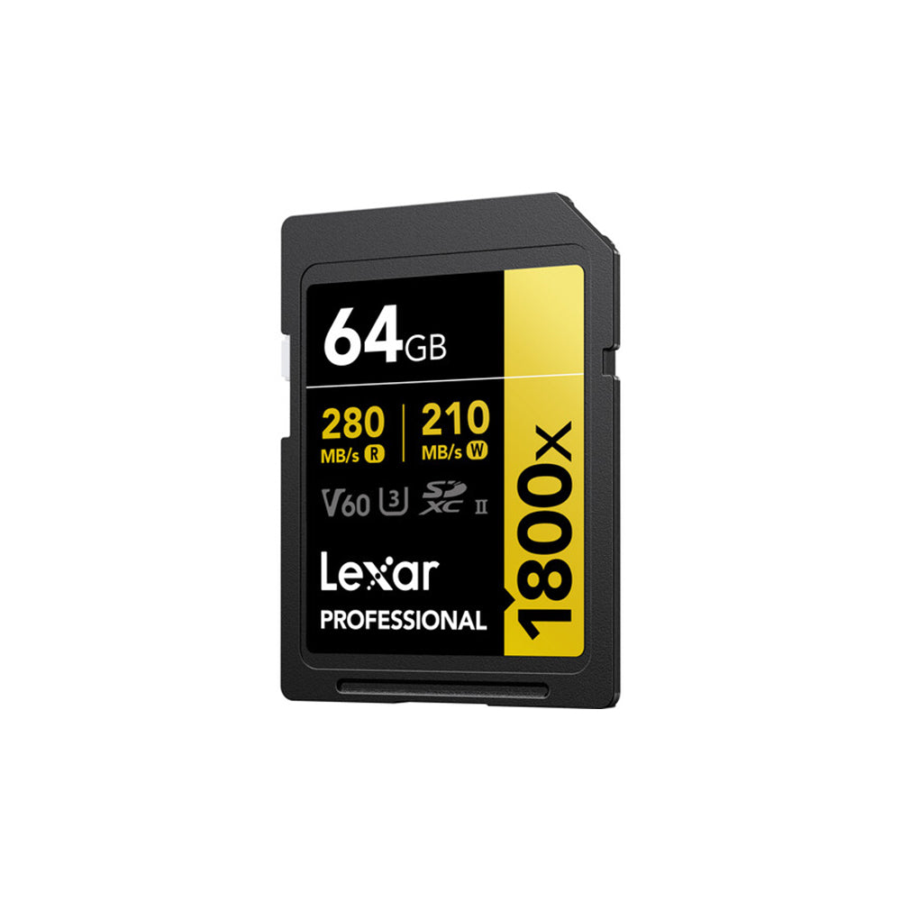 Lexar Professional 1800x UHS-II SDXC Memory Card (GOLD Series)