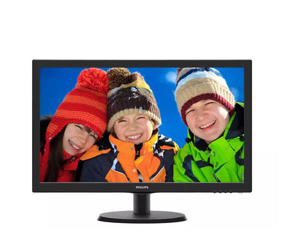 Philips 223V5LHSB2 21.5" W-LED Monitor | With Vesa mount option| Panel: TN | Connectivity : VGA, HDMI port (VGA Cable bundle)| Resolution : Full HD 1920 x 1080 | Warranty : 3 years 3/3/0