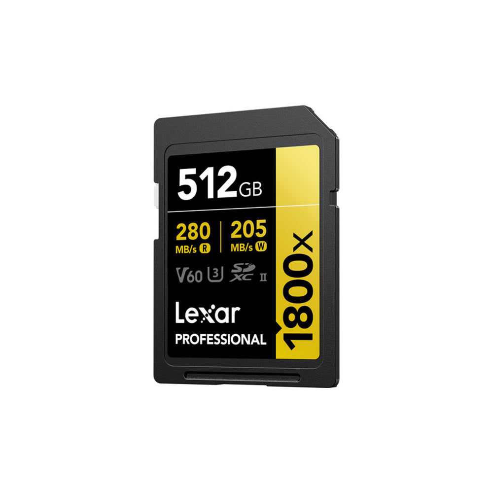 Lexar Professional 1800x UHS-II SDXC Memory Card (GOLD Series)