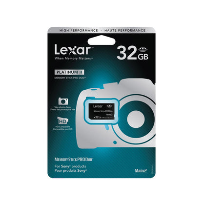 Lexar 32GB Platinum II Memory Stick PRO Duo