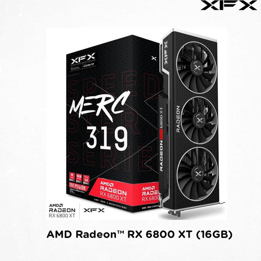 XFX Speedster MERC 319 AMD Radeon™ RX 6800 XT CORE Gaming Graphics Card with 16GB GDDR6, AMD RDNA™ 2