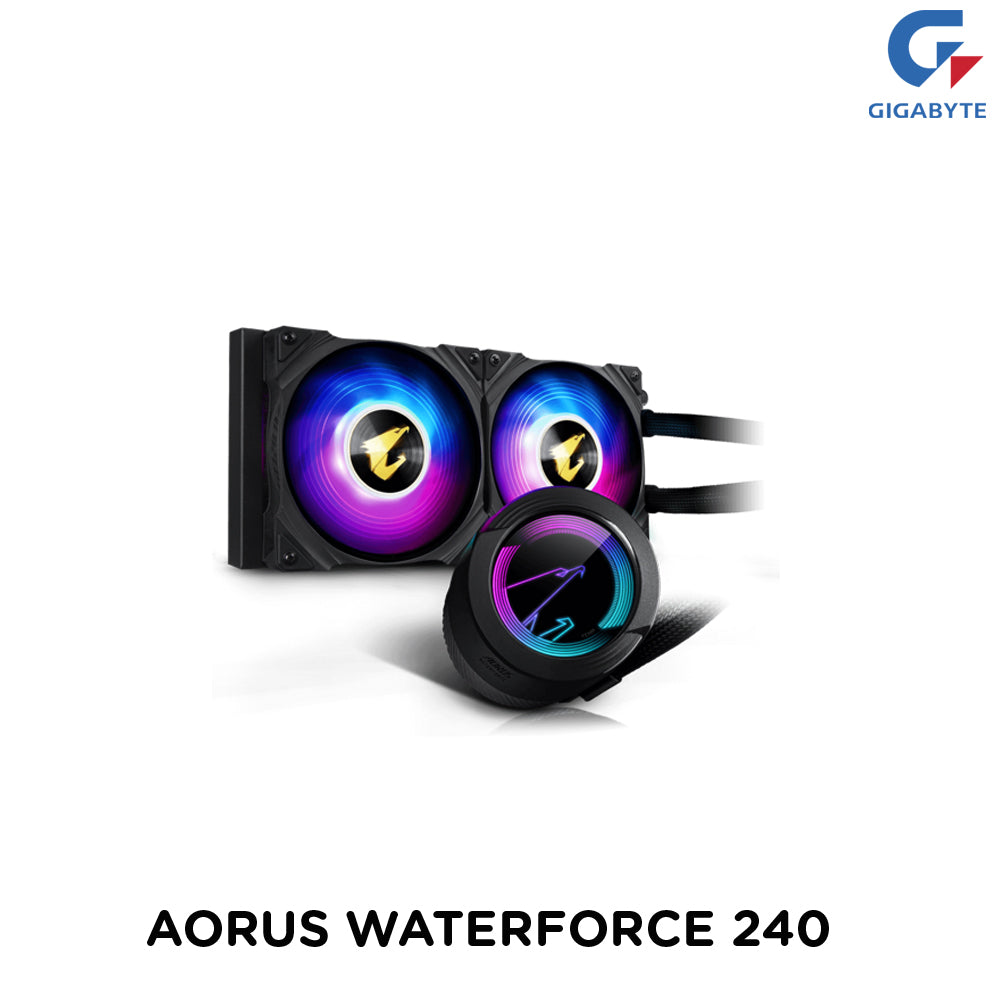 AORUS WATERFORCE 240 ( with ARGB lighting display AIO liquid cooler )