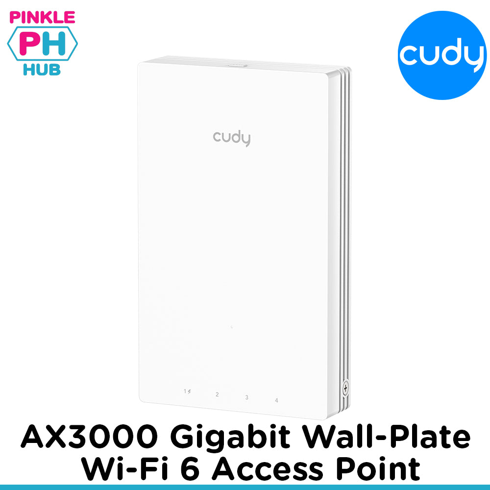 Cudy AX3000 Gigabit Wall-Plate Wi-Fi 6 Access Point
