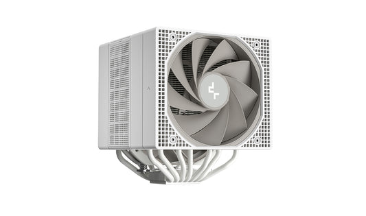 Deepcool ASSASSIN IV White Premium CPU Air Cooler, Dual-Tower, 120/140mm FDB Fan Configuration, 7 Copper Heat Pipes (R-ASN4-WHNNMT-G)