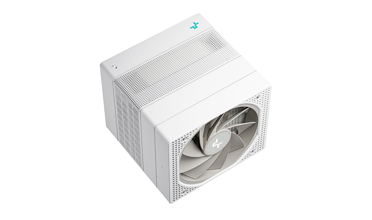 Deepcool ASSASSIN IV White Premium CPU Air Cooler, Dual-Tower, 120/140mm FDB Fan Configuration, 7 Copper Heat Pipes (R-ASN4-WHNNMT-G)