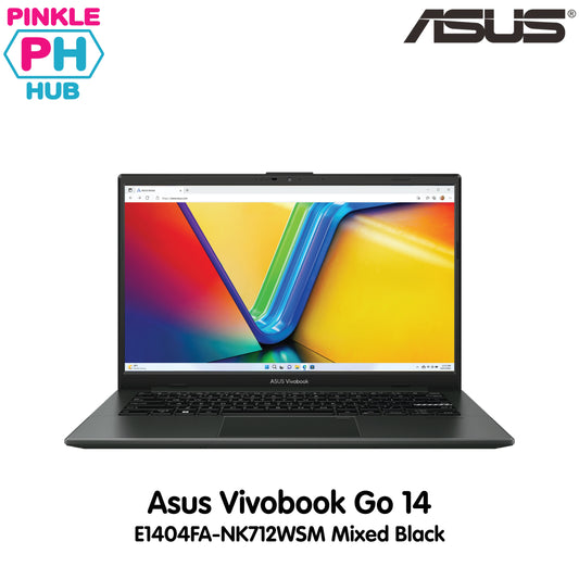 Asus Vivobook Go 14 E1404FA‑NK712WSM (Mixed Black) R5-7520U | 14″ FHD | 8GB | 512GB AMD Radeon™ Graphics | Windows 11 | Microsoft 365 Basic 1-year subscription