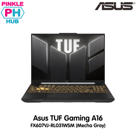 ASUS TUF Gaming F16 FX607VJ-RL031WSM (Mecha Gray) Gaming Laptop | 16inch WUXGA 144Hz | Intel Core 5 210H | 16GB RAM | 512GB SSD | NVIDIA GeForce RTX 4050 6GB | Windows 11 Home