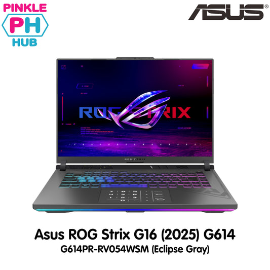 Asus ROG Strix G16 G614PR-RV054WSM (Eclipse Gray) Gaming Laptop | 16" WUXGA | Ryzen™ 9 8940HX | RTX™ 5070 Ti | 16 GB RAM | 1 TB SSD | WIN 11