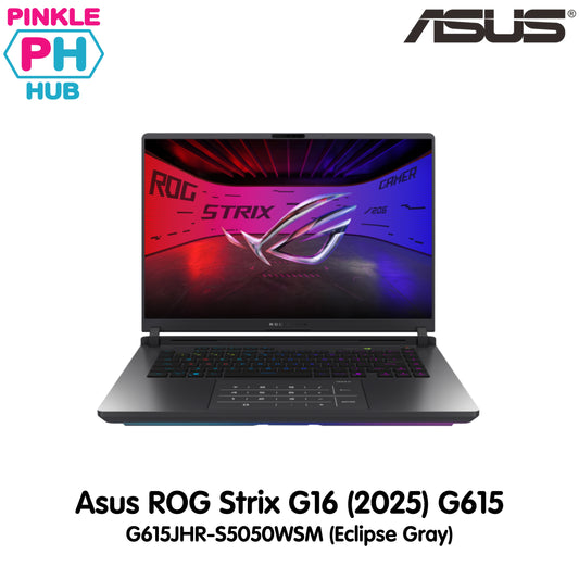 Asus ROG Strix G16 G615JHR-S5050WSM (Eclipse Gray) Gaming Laptop | 16" WQXGA | Core i7-14650HX | 16GB RAM | 1TB SSD | RTX 5050 | WIN 11