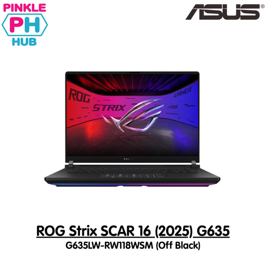 Asus ROG Strix SCAR G16 G635LW-RW118WSM Gaming Laptop | 16inch WQXGA | Intel Core Ultra 9 275HX | 32GB RAM | 2TB SSD | RTX 5080 16GB | WIN11