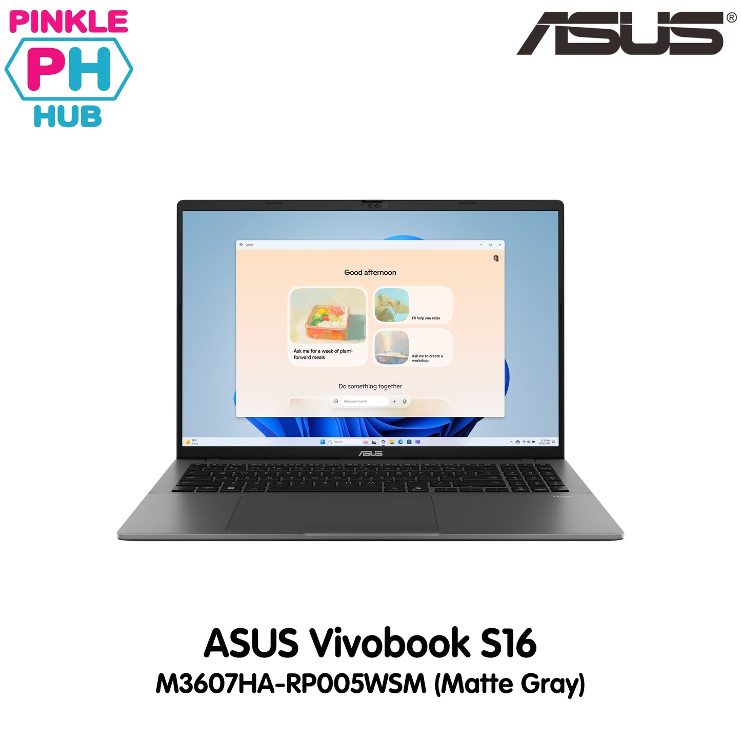 Asus Vivobook S16 M3607HA-RP005WSM (Matte Gray)| 16 WUXGA 144hz | AMD Ryzen 7 260 | 16GB DDR5 RAM | 512GB SSD | Win 11