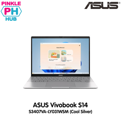 Asus Vivobook S14 S3407VA-LY031WSM (Cool Silver) | 14Inch WUXGA | Intel Core-i5 13420H | 16GB DDR5 RAM | 512GB SSD | Win 11