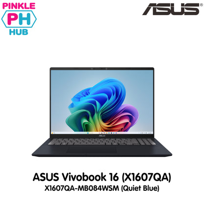 Asus Zenbook 16 X1607QA-MB084WSM (Quiet Blue) | 16In WUXGA IPS | Snapdragon X X1 26 100 | 16GB RAM | 512GB SSD | Qualcomm Adreno GPU | Win11