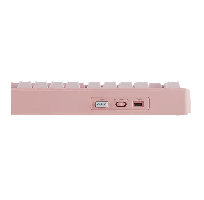 AULA F75 Pink (Gradient+Dream Sakura Switch) Gasket Wireless Mechanical Keyboard