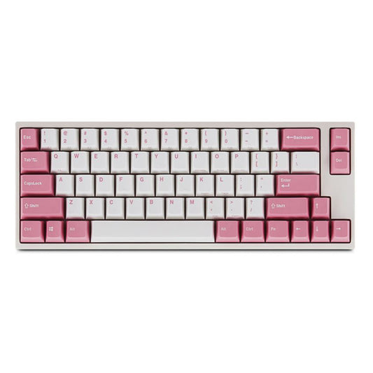 Leopold FC660M White/Pink PD 65% Double Shot PBT Mechanical Keyboard