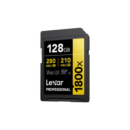 Lexar Professional 1800x UHS-II SDXC Memory Card (GOLD Series)