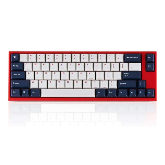 Leopold FC660M White/Blue Red case PD/ Cherry Brown SW