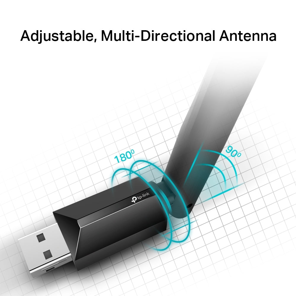Archer T2U Plus AC600 High Gain Wireless Dual Band USB Adapter