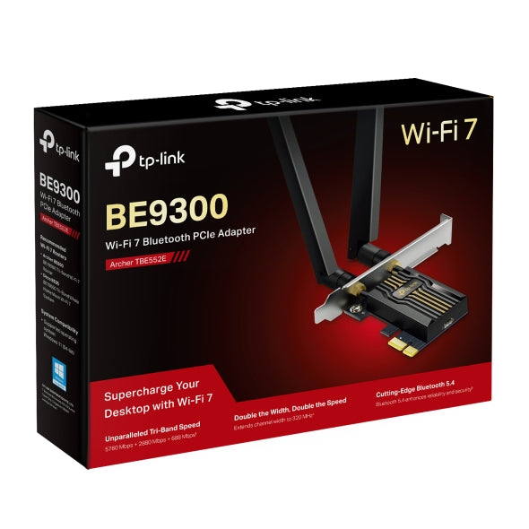 Tp-Link Archer TBE552E I BE9300 Wi-Fi 7 Bluetooth 5.4 PCIe Adapter