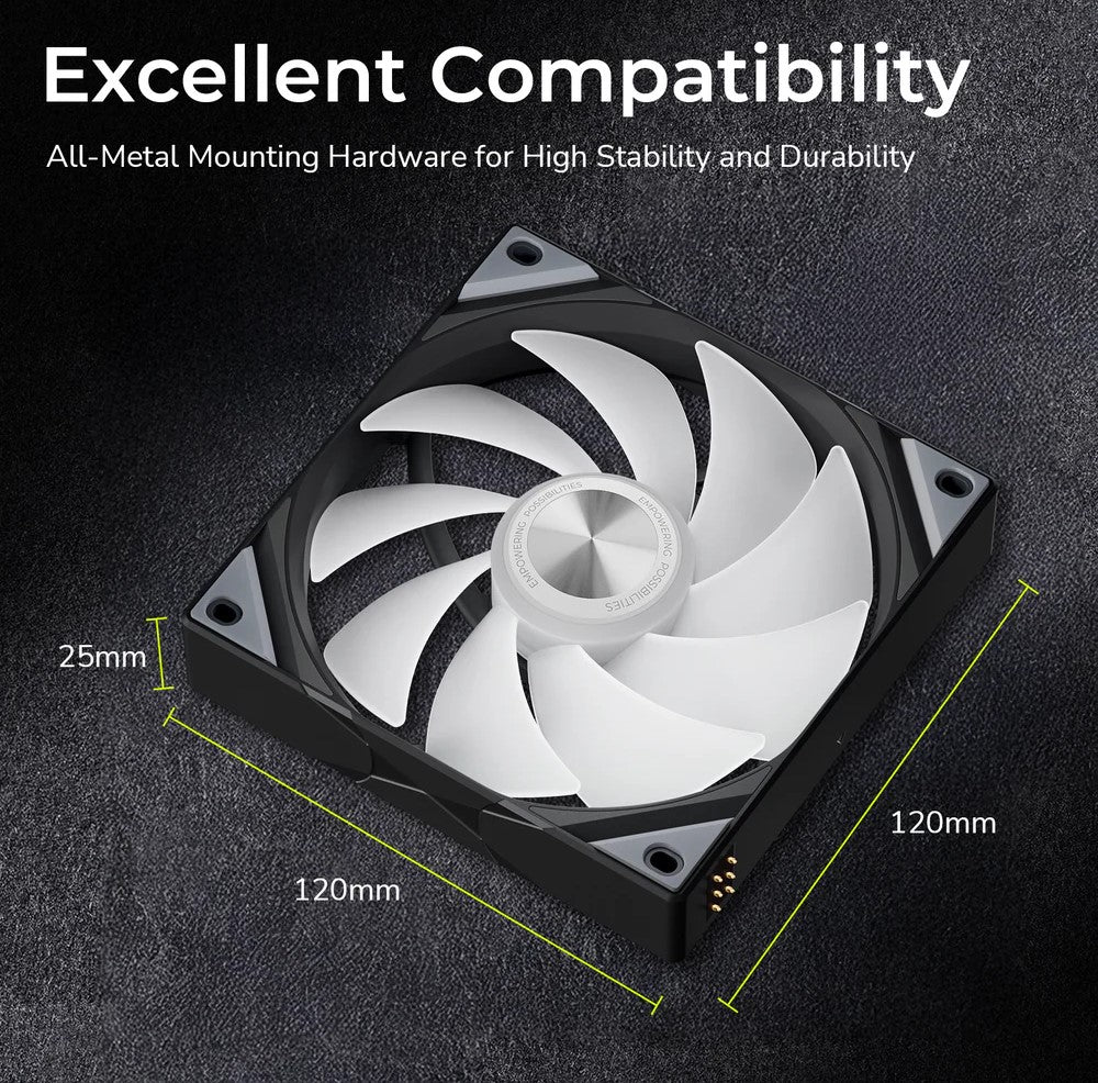 TRYX ROTA SL ARGB 120mm Fan with RGB Lighting Single fan /Triple Pack