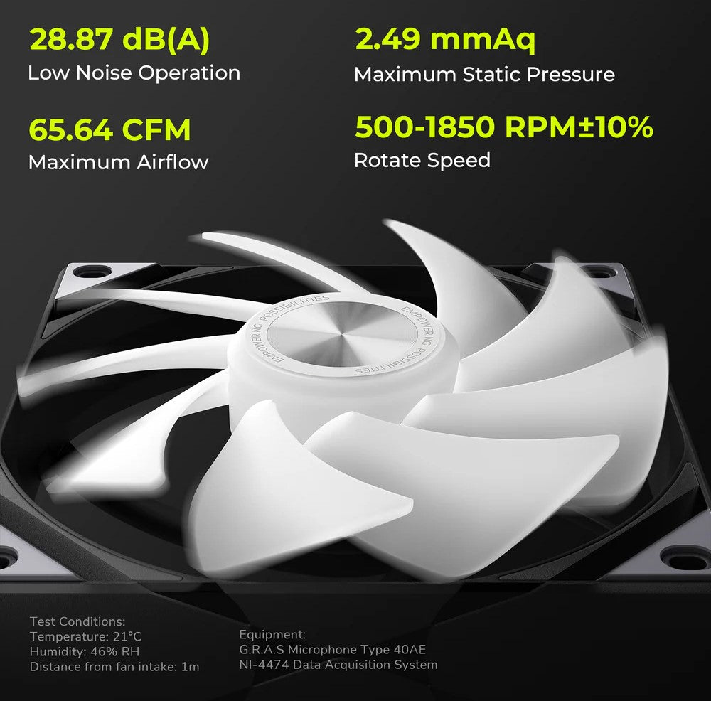 TRYX ROTA SL ARGB 120mm Fan with RGB Lighting Single fan /Triple Pack