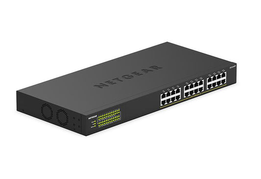 NETGEAR 24-Port Gigabit Ethernet Unmanaged Switch with 16-Ports PoE+ 190W (GS324P-100EUS / GS324P-100AJS)